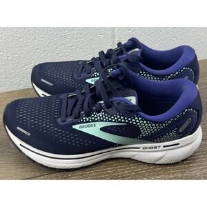 Brooks Ghost 14 Shoes Womens Size 8 Blue Running Athletic Sneakers 1203561B446